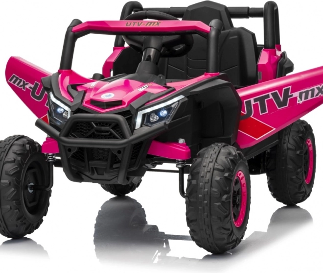 Gyermek elektromos autó Buggy Madman UTV-MX rózsaszín