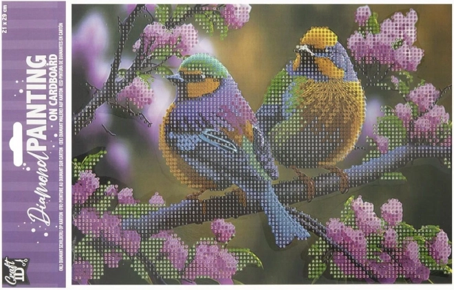 Gyémántfestés táblán – Madarak 29 × 21 cm