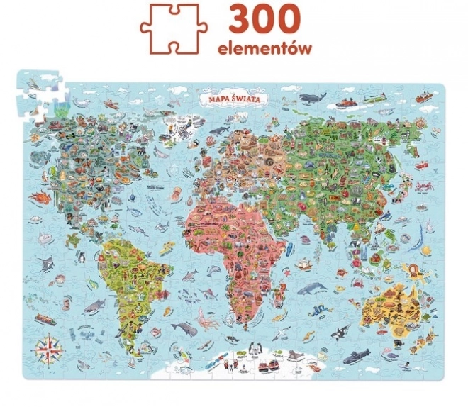 Felfedezők puzzle - Világtérkép