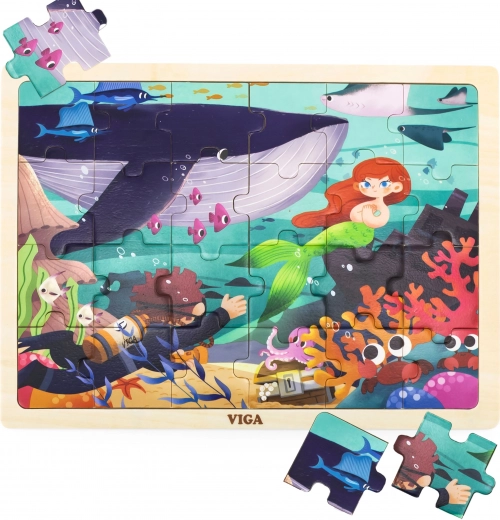 VIGA fa puzzle – A tenger titkai, 24 darab