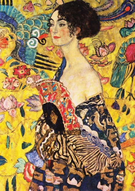 Gustav Klimt puzzle: hölgy legyezővel 1000 darab