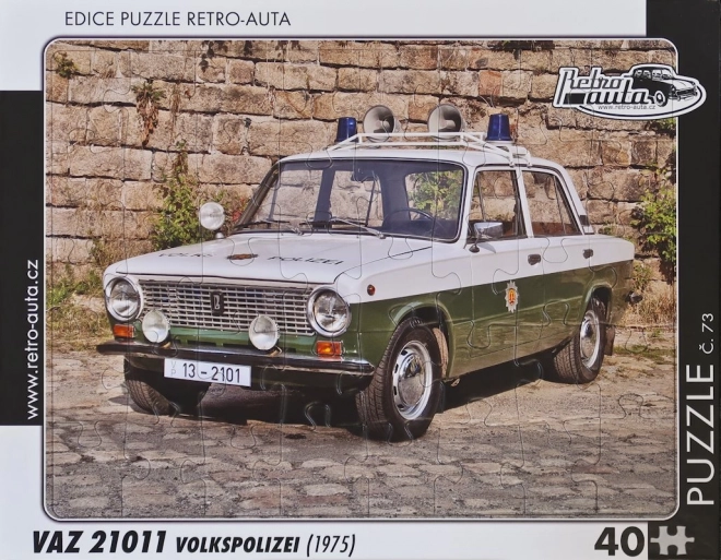 Retro autó kirakós - VAZ 21011 Volkspolizei (1975)