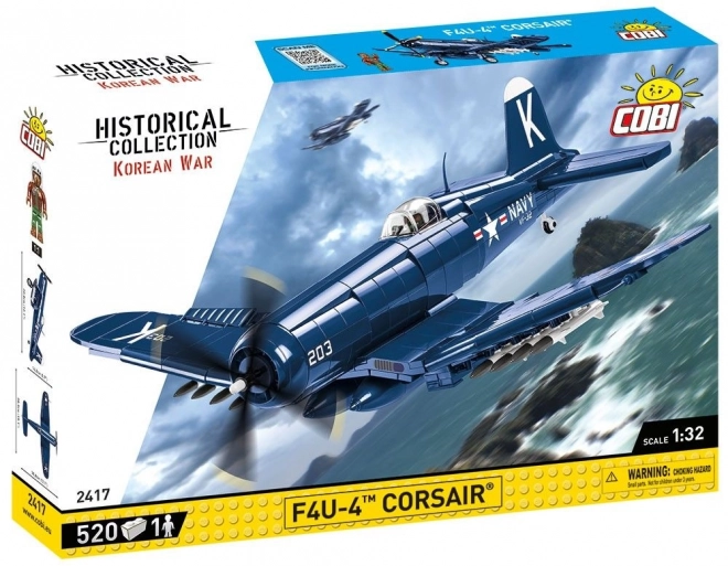 koreai háborús Vought F4U-4 Corsair repülőgép modell 1:32 méretarányú