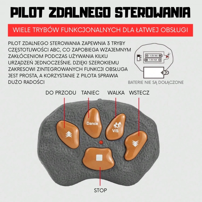 Woopie Dinoszaurusz távirányítós RC Robot Stegosaurus