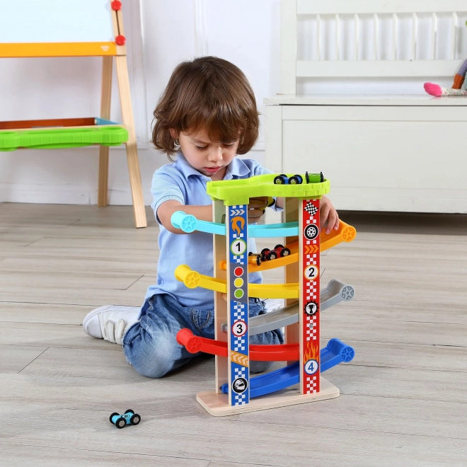 Tooky Toy Színes autópálya csúszda