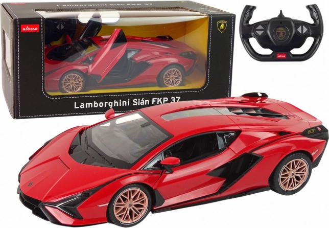 Auto R/C Lamborghini Sian FKP 37 Rastar 1:14 Vörös távirányító