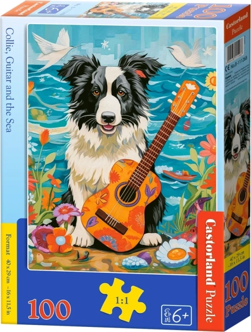 Kolie, gitár és tenger puzzle 100 darabos