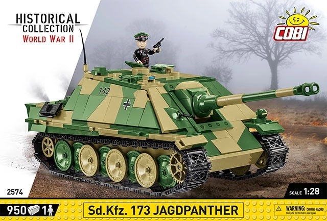 II. világháborús Jagdpanther makett COBI készlet