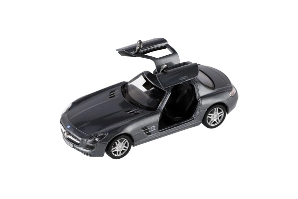 Visszahúzható Mercedes-Benz SLS AMG fémmodell autó