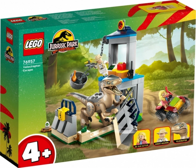 Jurassic World velociraptor menekülés LEGO készlet