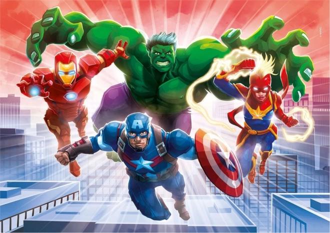 Clementoni világító puzzle Marvel: Avengers 104 darabos