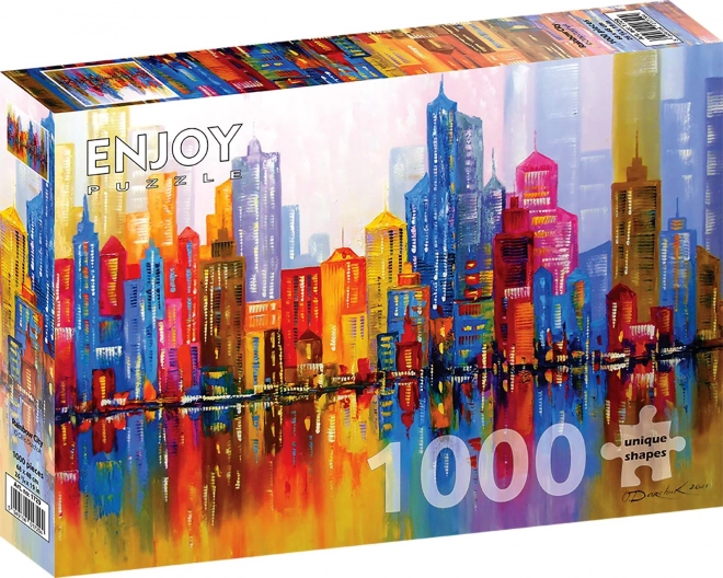 Enjoy szivárvány város puzzle 1000 darabos