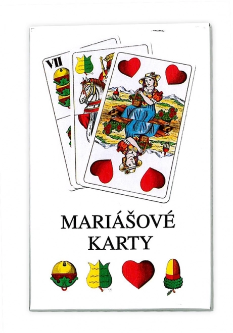 Dvouhlavé mariás kárty papírdobozban