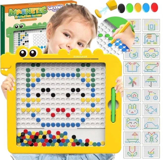 Woopie mágneses tábla gyerekeknek Montessori MagPad dinoszaurusz
