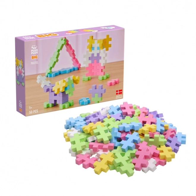 Kreatív építőkészlet Plus-Plus BIG Pastel gyerekeknek