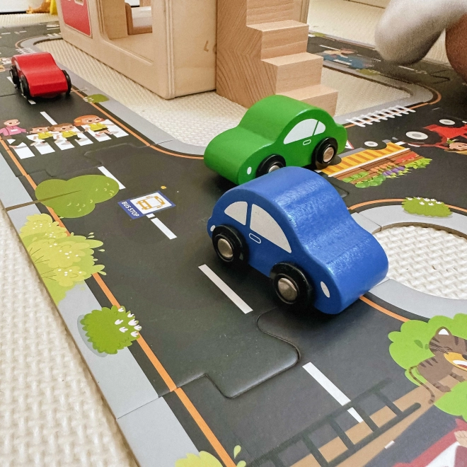 Woopie Green városi puzzle gyerekeknek - Autópálya