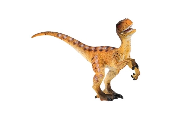 Velociraptor műanyag figura 16 cm-es táskában