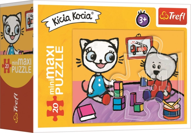 Kicia Kocia puzzle szobában 20 darabos