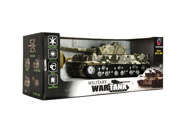 Rc tank tiger i 25 cm hanggal és fénnyel