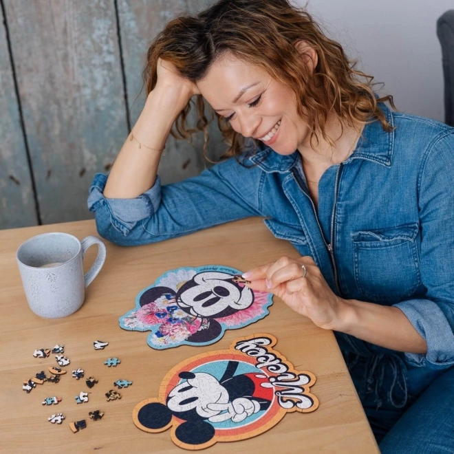 Stílusos Minnie Mouse fa puzzle - 160 darab