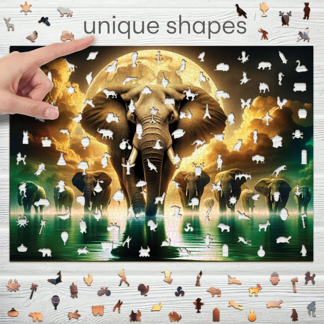 Fa puzzle Elefánt Álmok 2000 darab