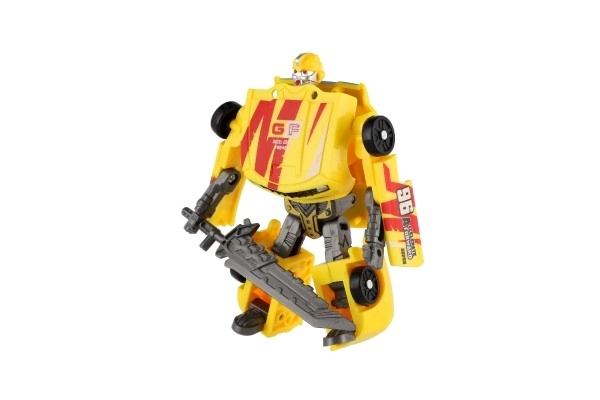 Transformers autó-robottal 14cm sárga