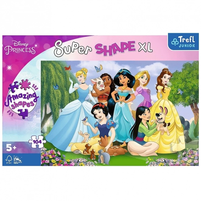 Disney hercegnők a kertben – Super Shape XL puzzle 104 darabos