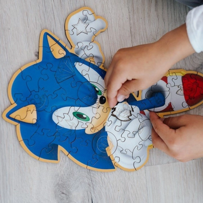 Trefl fa puzzle kisokos Sonic 50 darabos