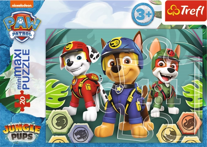 Paw Patrol - kaland a dzsungelben puzzle 20 darab