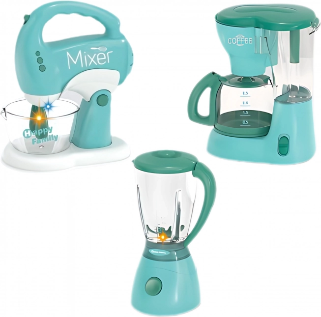 WOOPIE Gyermek Háztartási Készülék Szett 3 az 1-ben Mixer Turmixgép Konyhai Robot