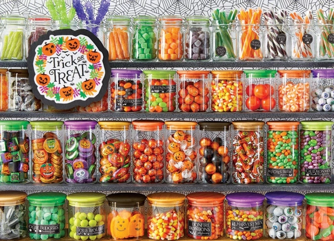 Halloween trükk vagy élvezet puzzle 1000 darabos