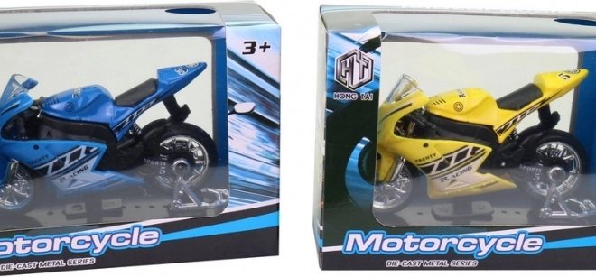 Fém versenymotor 11 cm