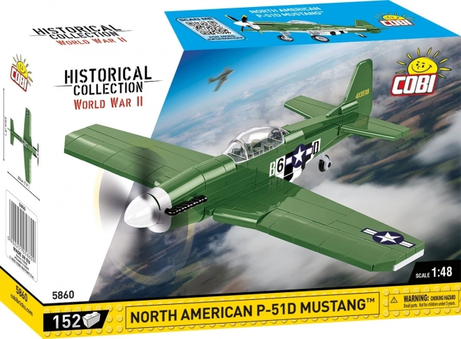 Cobi p-51d mustang repülőgép model