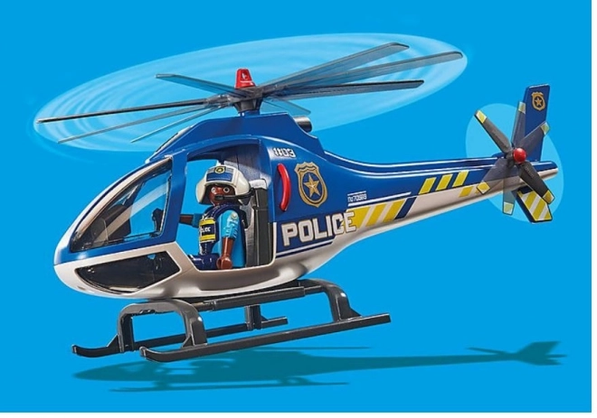 City Action rendőrségi helikopter játékszett