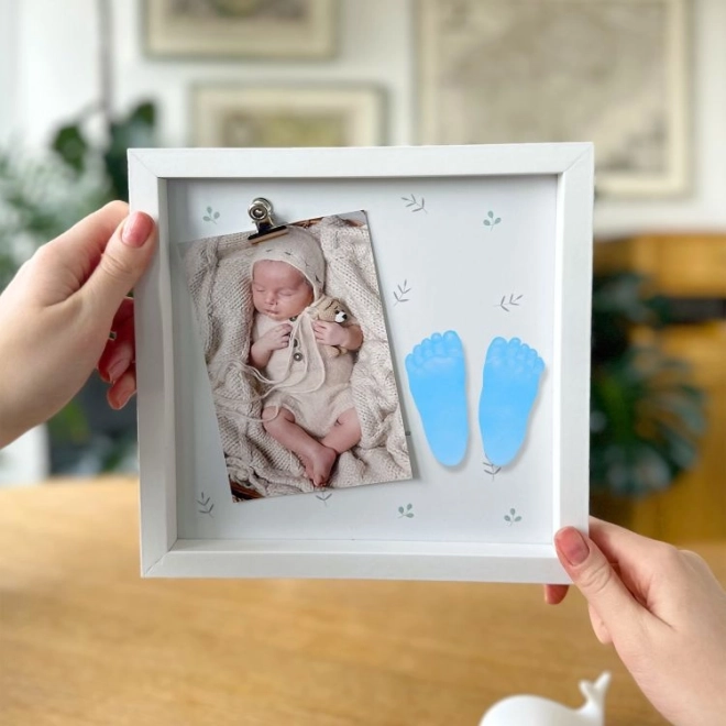 Fényképkeret és 3D lenyomatkészlet babának – kislány
