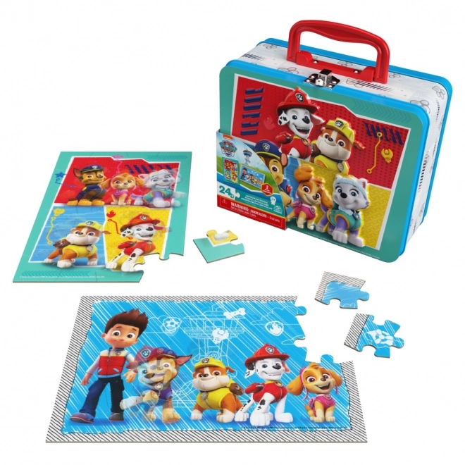 Mancs Őrjárat puzzle fém dobozban