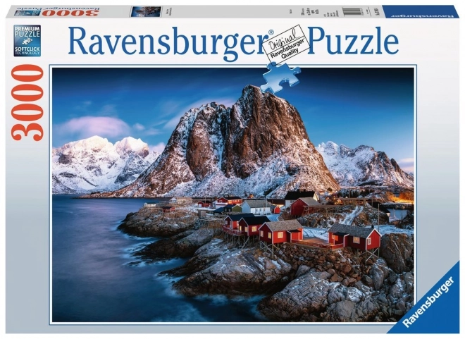 Gyönyörű Lofoten Hamnoy puzzle 3000 darabos - RAVENSBURGER