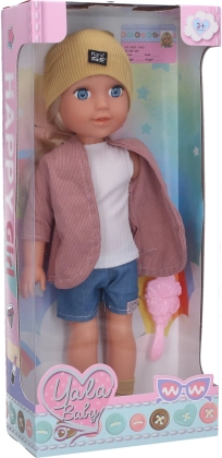 35 cm-es baba fésűvel
