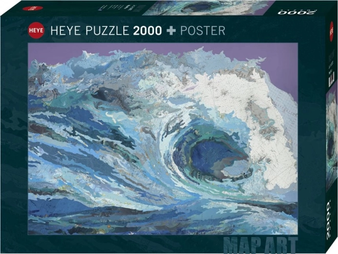 Heye puzzle térkép művészet: Vlna 2000 darabos