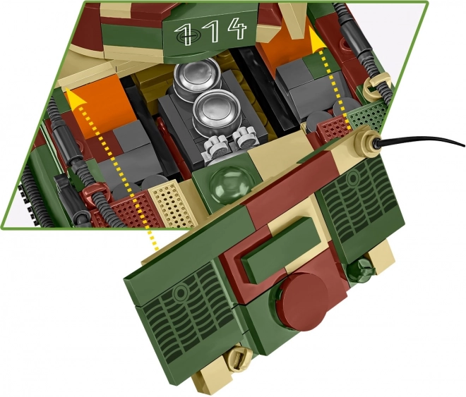 Páncélos Tigris Tank Modell 870 Darabos Építőkészlet