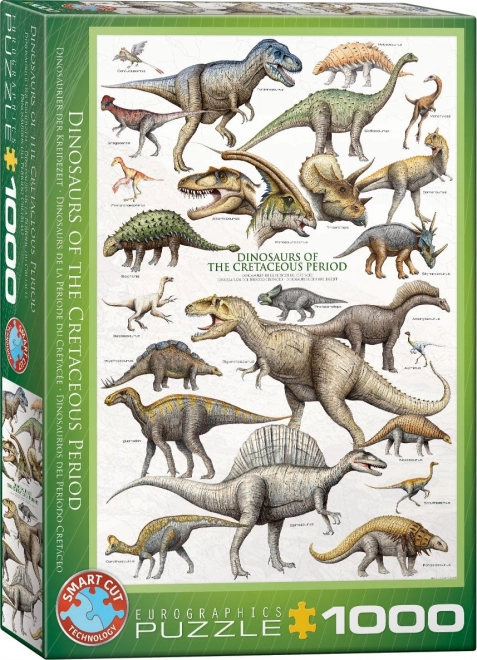 Dinoszaurusz világ kréta puzzle 1000 darabos