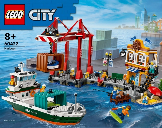 Tengerparti kikötő teherhajóval - LEGO City