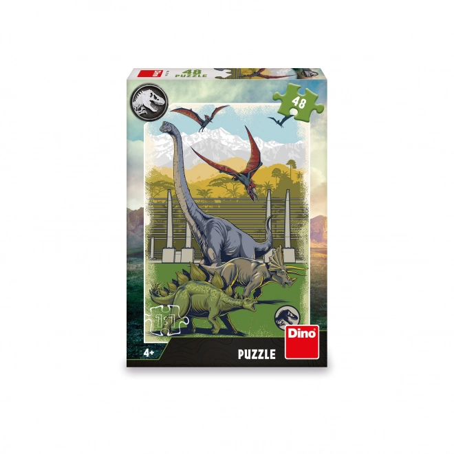 Dino puzzle Jura világ 48 darabos