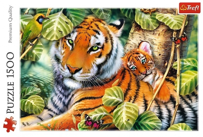 Trefl puzzle tigris kölyökkel 1500 darab