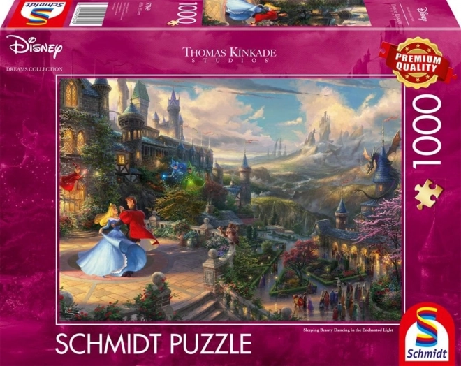 Schmidt puzzle Csipkerózsika: Tánc varázslatos fényben 1000 darabos