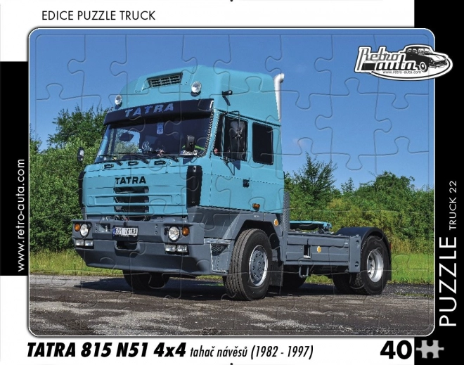 Retro járművek puzzle - Tatra 815 teherautó 40 darabos