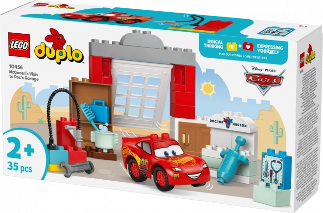 LEGO DUPLO Disney McQueen és a Hudson doktor garázsában való látogatás