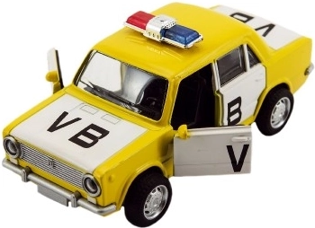 Rendőrautó VB Lada 1200 elemmel, hanggal és fényekkel