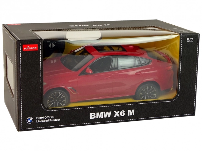 Távirányítós autó BMW X6 M piros