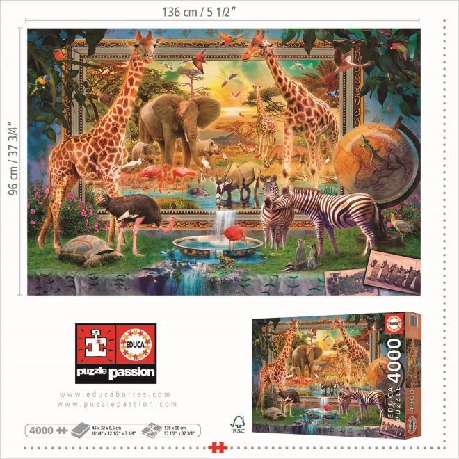 Educa Savana Puzzle 4000 darabos